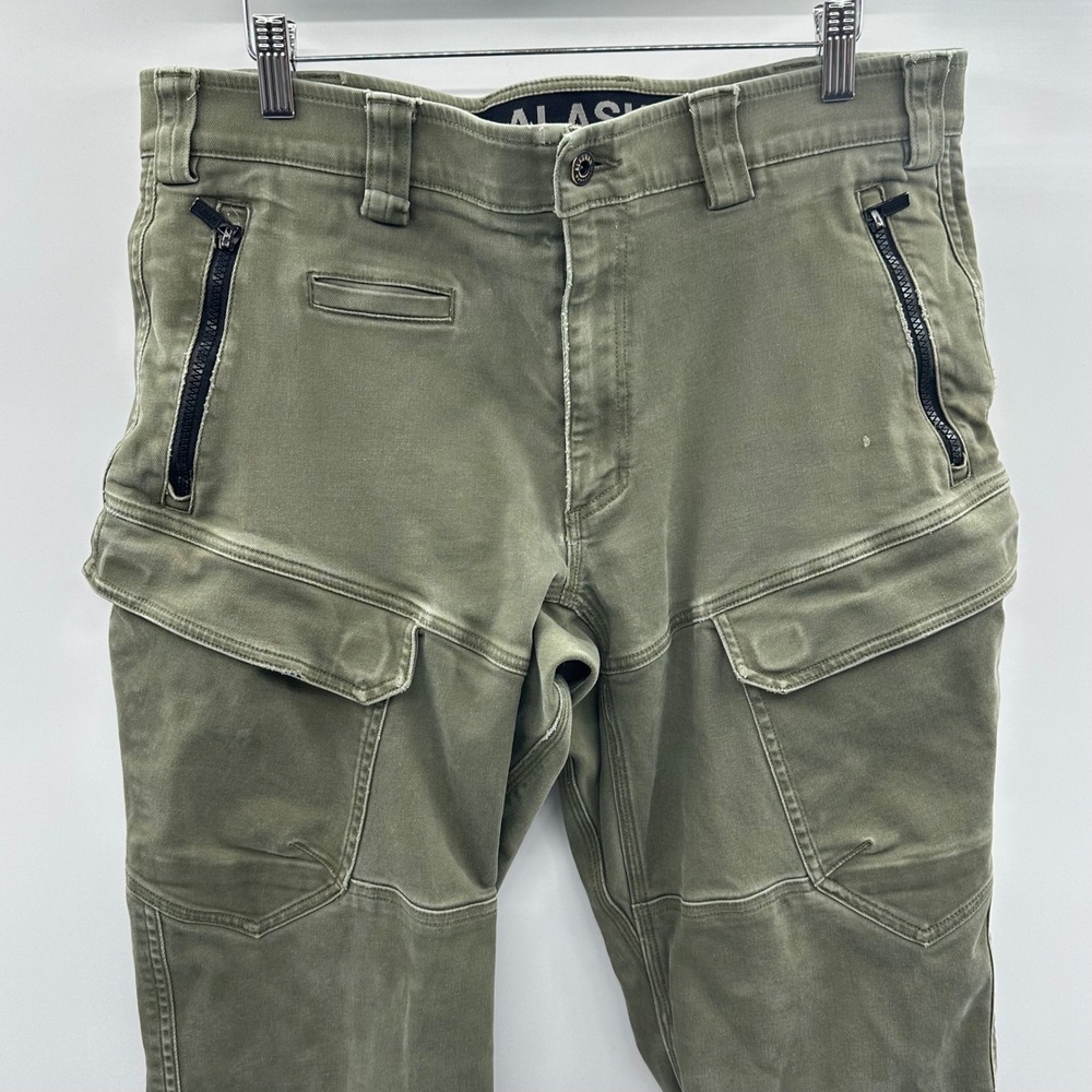 Alaskan Hardgear Duluth Trading Co Relaxed Fit Cargo Pants Men 36x30 Olive Green - Picture 12 of 16